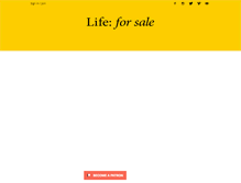 Tablet Screenshot of lifeforsale.net
